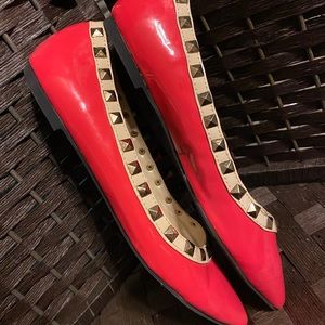 Torrid Pink Studded Flats